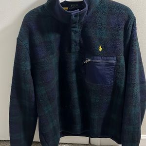 Ralph Lauren Fleece Tartan 1/4 Zip